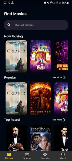 Скриншот 1 — Mivie: Movie & TV Series