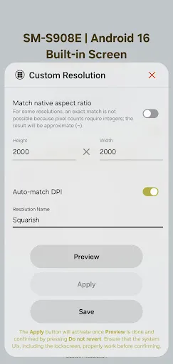 Скриншот 4 — Pixels: Resolution+DPI Changer