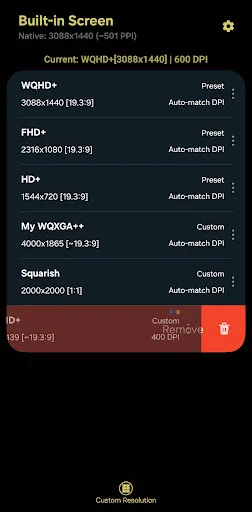 Скриншот 7 — Pixels: Resolution+DPI Changer