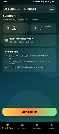 Скриншот 4 — Quiz2Earn