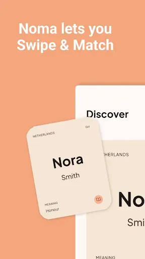 Скриншот 8 — Noma Baby Names: Swipe & Match