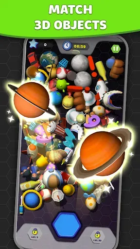 Скриншот 1 — Duplica 3D Match Sort Puzzle