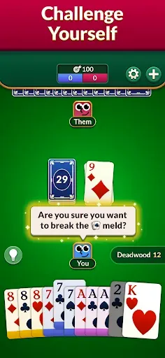 Скриншот 2 — Gin Rummy: Классическая карта