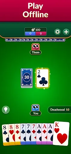 Скриншот 3 — Gin Rummy: Классическая карта
