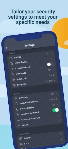 Скриншот 4 — Safe Notes - Encrypted Notepad