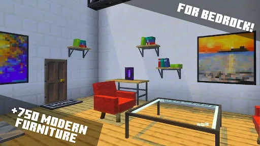 Скриншот 1 — Furniture Add-on For Minecraft