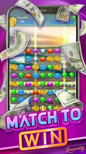 Скриншот 1 — Match to Win: Real Cash Prizes