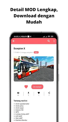 Скриншот 3 — Mod BUSSID Truk Canter Tawakal