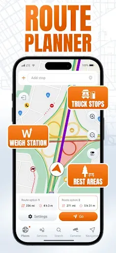 Скриншот 3 — Trucker Guide: Truck GPS Maps