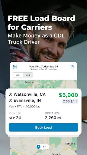 Скриншот 1 — Trucker Path Load Board