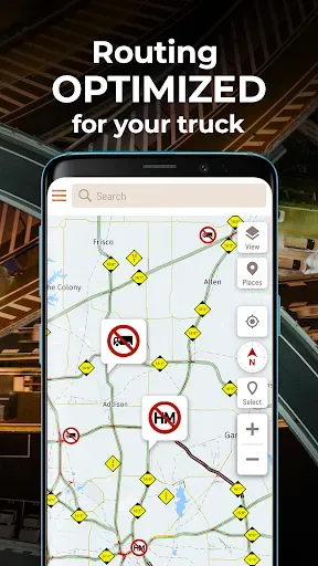 Скриншот 2 — Hammer: Truck GPS & Maps