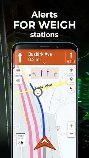 Скриншот 4 — Hammer: Truck GPS & Maps