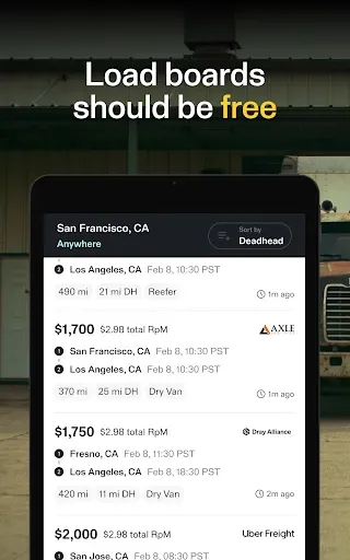 Скриншот 7 — TruckSmarter Free Load Board