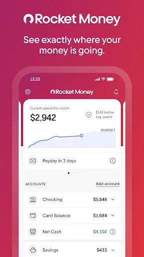 Скриншот 1 — Rocket Money - Bills & Budgets