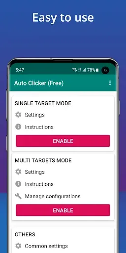 Скриншот 1 — Auto Clicker - Automatic tap
