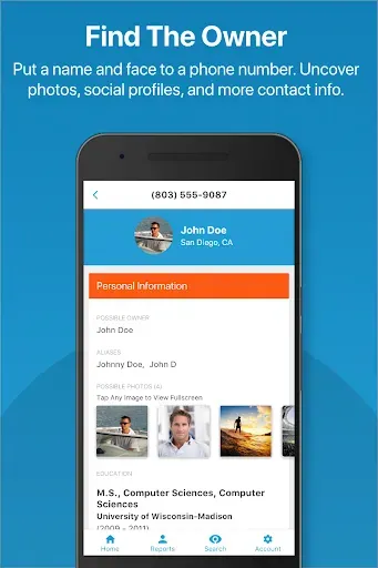 Скриншот 1 — Reverse Phone Lookup Caller ID