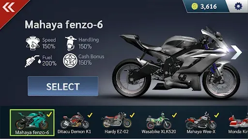 Скриншот 3 — Real Moto Rider: Traffic Race