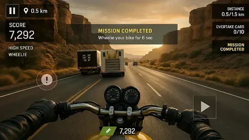 Скриншот 4 — Real Moto Rider: Traffic Race