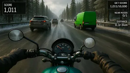 Скриншот 5 — Real Moto Rider: Traffic Race