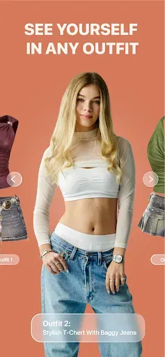 Скриншот 1 — TryAnyOutfit: Virtual Try-On