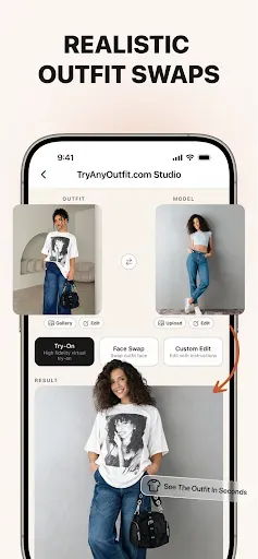 Скриншот 2 — TryAnyOutfit: Virtual Try-On