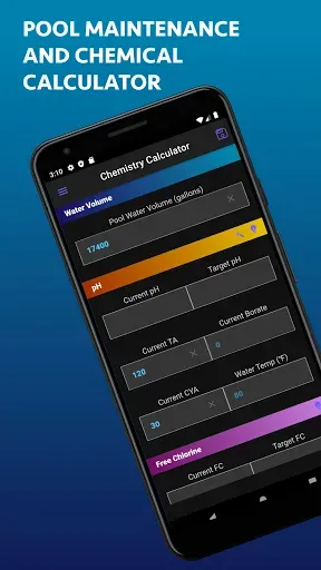Скриншот 1 — Pool Water Calculator