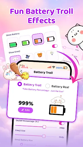 Скриншот 3 — Emoji Battery Icon Customize