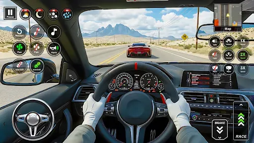 Скриншот 1 — Real Driving Car Game Offline