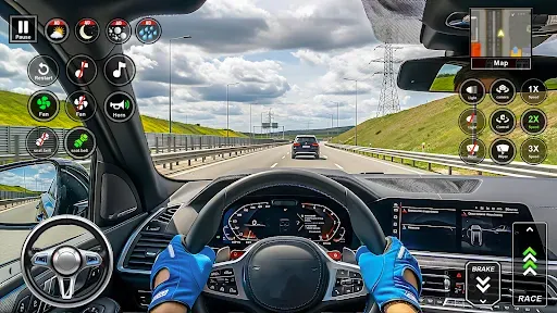 Скриншот 3 — Real Driving Car Game Offline