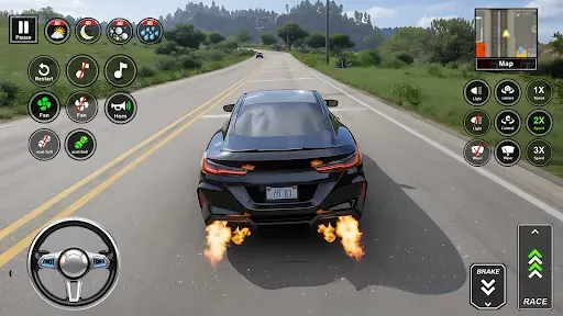 Скриншот 4 — Real Driving Car Game Offline