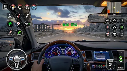 Скриншот 7 — Real Driving Car Game Offline