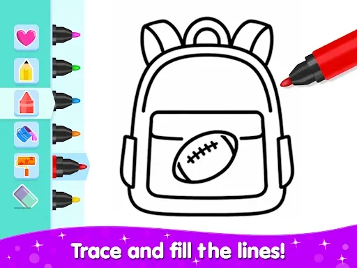 Скриншот 6 — Toddler Coloring Book For Boys
