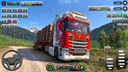 Скриншот 1 — Euro Truck Transporter 3d