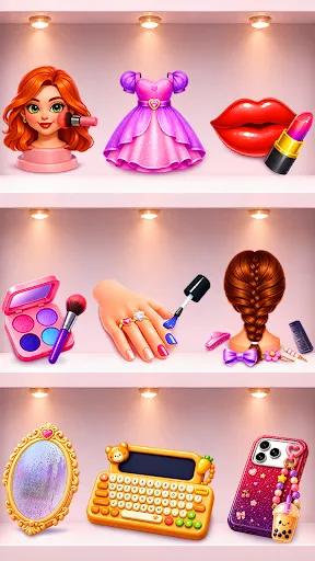Скриншот 1 — Mini Dress Up & Beauty Games