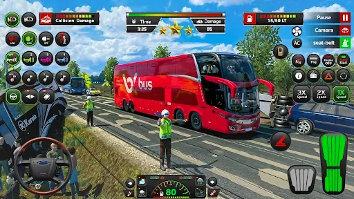 Скриншот 2 — Open World Bus Driving Game 3d
