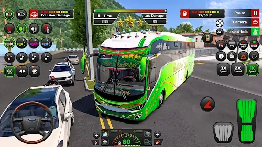 Скриншот 3 — Open World Bus Driving Game 3d