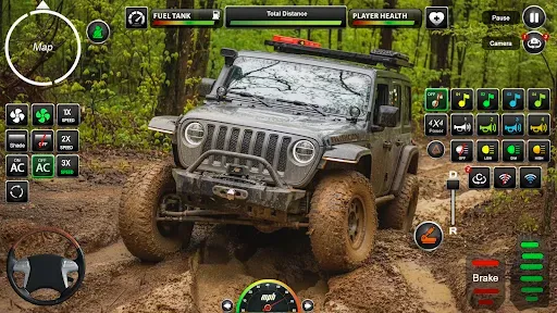 Скриншот 1 — Offroad Mud Jeep Simulator 3d