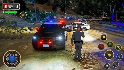 Скриншот 2 — US Police Thief Chase Game 3d
