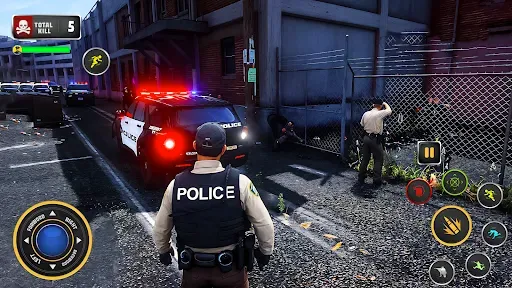 Скриншот 6 — US Police Thief Chase Game 3d