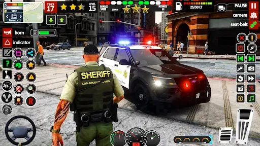 Скриншот 7 — Offline Police Car: Cop Game