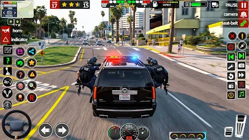 Скриншот 8 — Offline Police Car: Cop Game