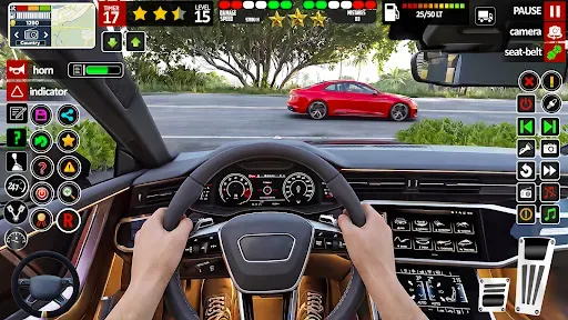 Скриншот 1 — US Driving Car Game: City Car