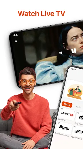 Скриншот 1 — TVLive: Watch Live TV & Movies