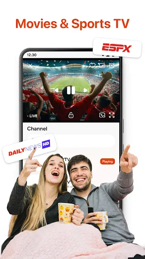 Скриншот 3 — TVLive: Watch Live TV & Movies