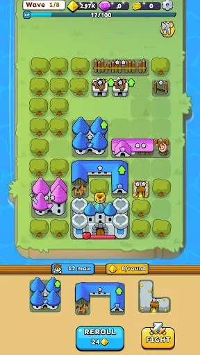 Скриншот 2 — Fortress Merge: Puzzle Defense