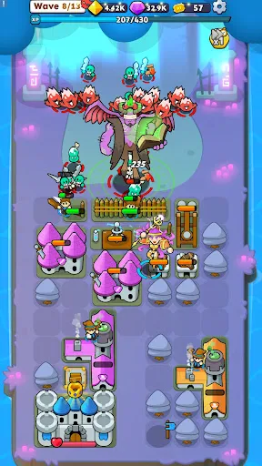 Скриншот 5 — Fortress Merge: Puzzle Defense