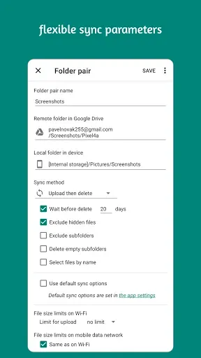 Скриншот 5 — Autosync - File Sync & Backup
