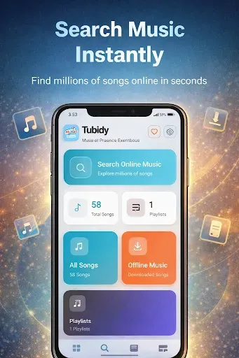 Скриншот 1 — Tubidy Music Mp3 Downloader
