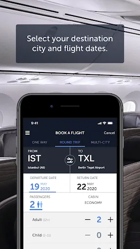 Скриншот 1 — Turkish Airlines Flight Ticket