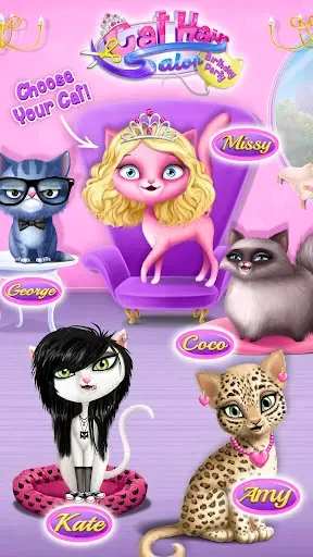 Скриншот 1 — Cat Hair Salon Birthday Party